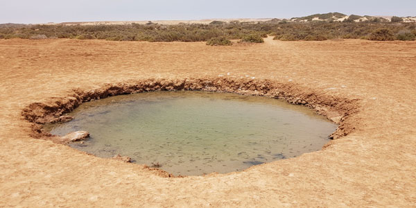 Salzwasser-Pool in Imlili