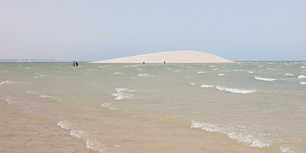 Weg zur Weissen Düne von Dakhla