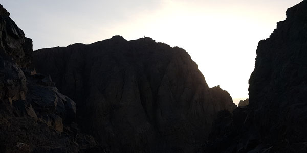 In der Mitte der Gipfel vom Toubkal